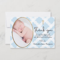 Baby Boy Baptisse Christening Blue White Vielen Da