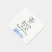 Baby Boy Baptisse Serviette (Ecke)