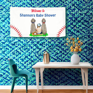 Baby Boy Baseball Baby Dusche Banner
