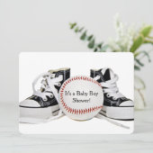 Baby Boy Baseball Dusche Einladung (Stehend Vorderseite)