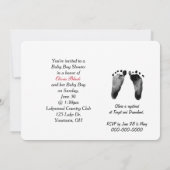 Baby Boy Baseball Dusche Einladung (Rückseite)