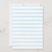 Baby Boy Bear Blue Baby Dusche Einladung (Rückseite)