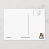 Baby Boy Bear danke Postkarte (Rückseite)