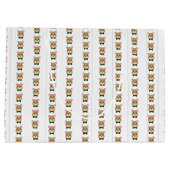 Baby Boy Bear Green & Gold Große Geschenktüte (Rückseite)