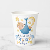 Baby Boy Bear Personalisiert Baby Dusche Pappbecher (Vorderseite)