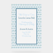 Baby Boy Begrüßungszeichen Acrylschild (Vorderseite)