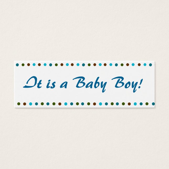 Baby Boy Birth Ankündigung (Vorderseite)