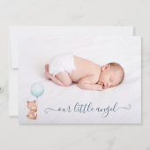 Baby Boy Birth Ankündigung (Rückseite)