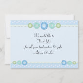 Baby Boy Birth Ankündigung (Rückseite)