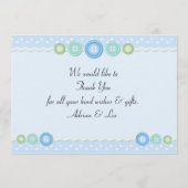 Baby Boy Birth Ankündigung (Rückseite)