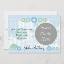 Baby Boy Birth Ankündigung