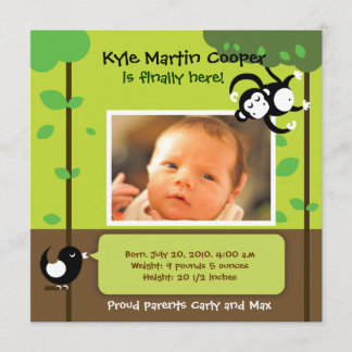 Baby Boy Birth Ankündigung