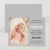 Baby Boy Birth Ankündigung Dankeschön Karte (Vorne/Hinten)