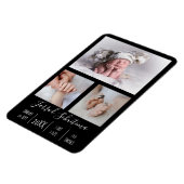 Baby Boy Birth Ankündigung Flexible Foto Magnet (Linke Seite)