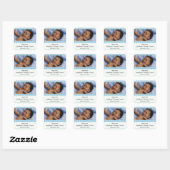 Baby Boy Birth Announcement Sticker (Blatt)