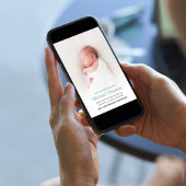 Baby Boy Birth Foto Custom Blue