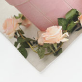 Baby Boy Birth Stat Ankündigung Foto Fleecedecke (Ecke)