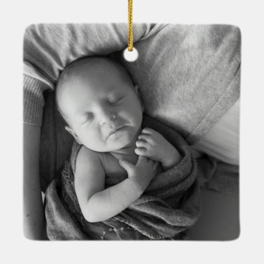 Baby Boy Birth Stats Truck Ornament (Rückseite)