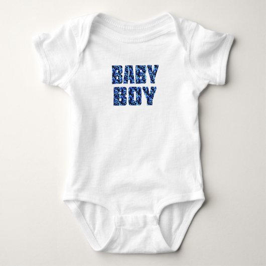 Baby Boy (blau) Strampler (Vorderseite)