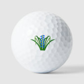Baby Boy Blauglocken Blumen Frühling Golfball (Vorderseite)