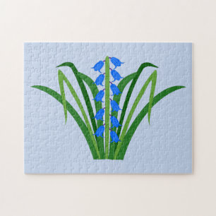 Baby Boy Blauglockenblumen Frühling Puzzle