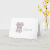 Baby Boy Blessing Faltkarte Karte (Gelbe Blume)