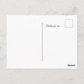 Baby Boy Blue Ankündigung Danke Postcard Postkarte (Rückseite)