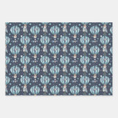 Baby Boy Blue Baby Duschgeschenk Wrap Neues Baby Geschenkpapier Set (Vorderseite 3)