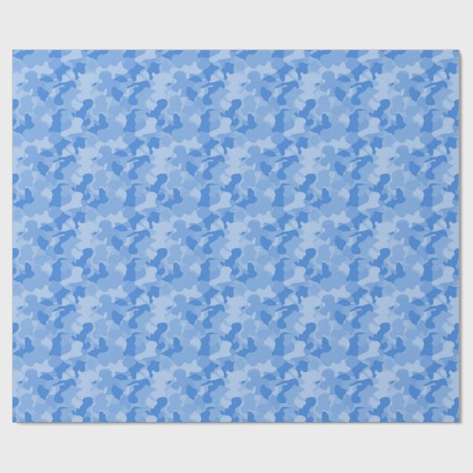 Baby Boy Blue Camouflage Packpapier (Flach)