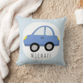 Baby Boy Blue Car Kinderzimmer Kissen (Decke)