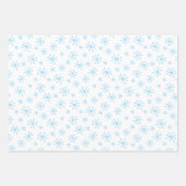 Baby Boy Blue Christmas Snowmen und Schneeflocken Geschenkpapier Set (Vorderseite 3)