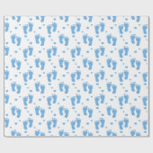 Baby Boy Blue Feet Packpapier (Flach)