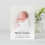 Baby Boy Blue Foto Einfach Custom (Stehend Vorderseite)