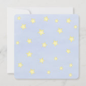 Baby Boy Blue Foto Einfache Niedliche Sterne Platz (Rückseite)