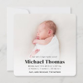 Baby Boy Blue Foto Einfache Niedliche Sterne Platz (Vorderseite)