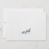 Baby Boy Blue Foto Geburtserklärung Ankündigung (Rückseite)