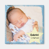 Baby Boy Blue Foto Magnet (Vorne)