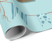 Baby Boy Blue Geschenkpapier (Rolleneckpunkt)