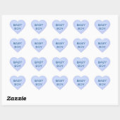 Baby Boy Blue Heart Sticker (Blatt)