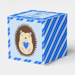Baby Boy Blue Herz Igel Baby-Party Geschenkschachtel
