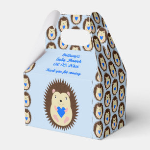 Baby Boy Blue Herz Igel Baby-Party Geschenkschachtel
