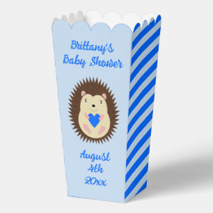 Baby Boy Blue Herz Igel Baby Shower Geschenkschachtel