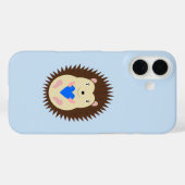 Baby Boy Blue Herz Igel Case-Mate iPhone Hülle (Rückseite (Horizontal))