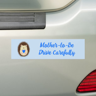 Baby Boy Blue Herz Igel Custom Autoaufkleber