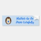 Baby Boy Blue Herz Igel Custom Autoaufkleber (Vorne)