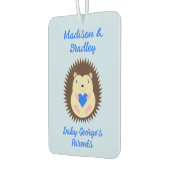 Baby Boy Blue Herz Igel Custom Autolufterfrischer (Links)