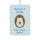Baby Boy Blue Herz Igel Custom Autolufterfrischer (Rückseite)