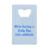 Baby Boy Blue Herz Igel Custom Geldbeutel Flaschenöffner (Rückseite)