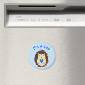 Baby Boy Blue Herz Igel Custom Magnet (In Situ (Geschirrspüler))