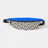 Baby Boy Blue Herz Igel Gemustert Bauchtasche (Vorderseite)